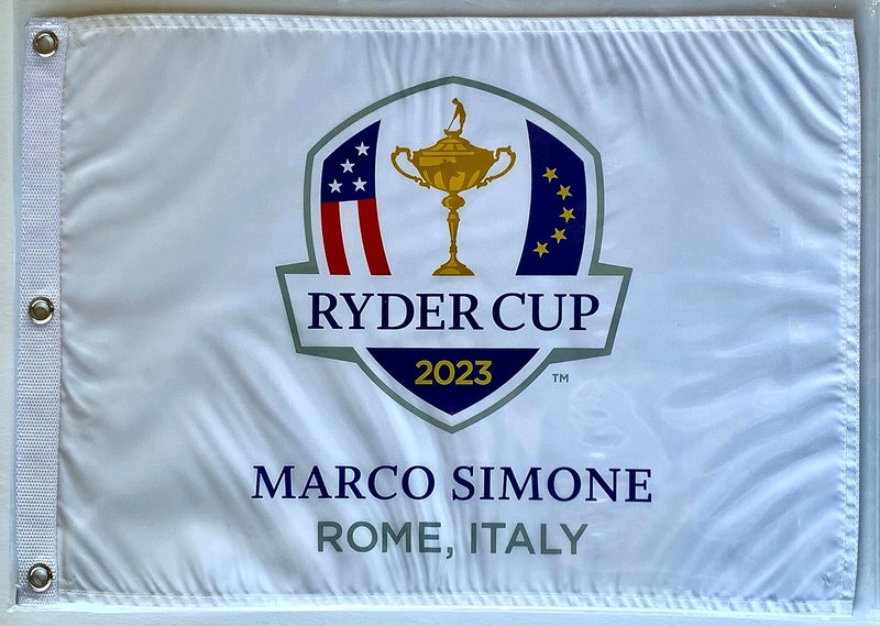 pga 2023 Ryder Cup Flag Marco simone golf silkscreen logo new - Image 4